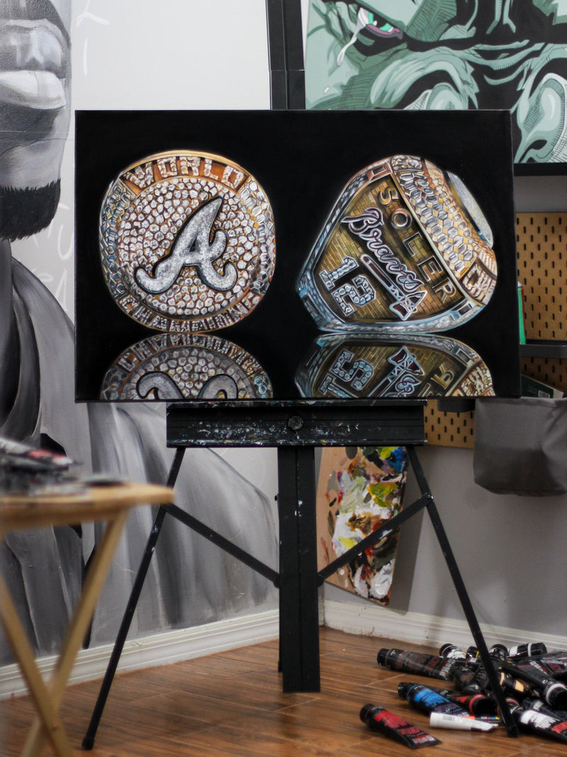 Atlanta Brave Championship Rings of MLB Player Jorge Soler